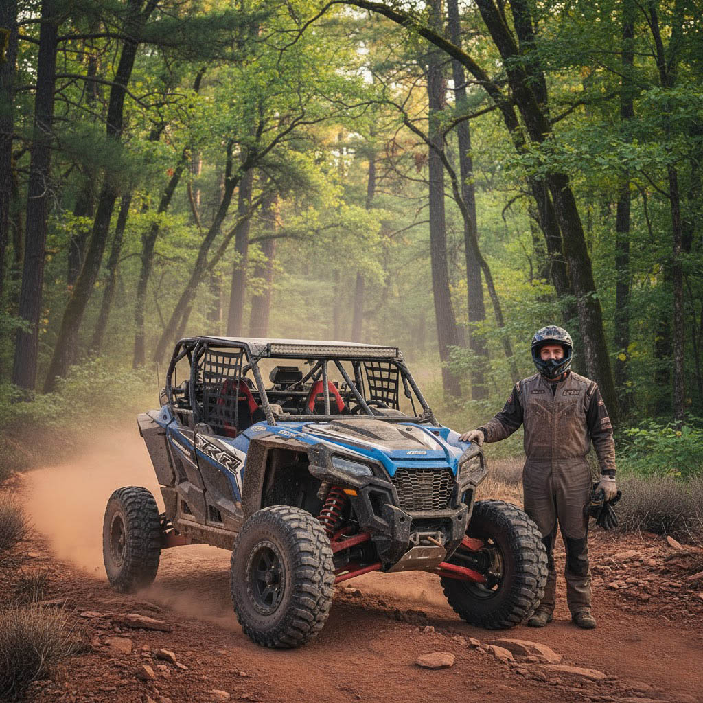 UTV in the field enjoying leisure travel